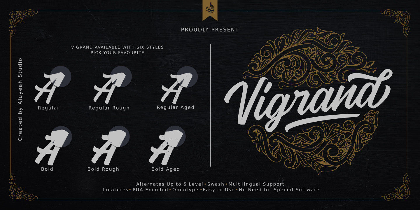 フォント Vigrand